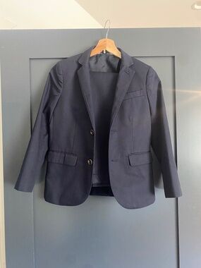 J. Crew CrewCuts Ludlow Boys Suit Navy Chino Blue Size 10! Worn only once!
